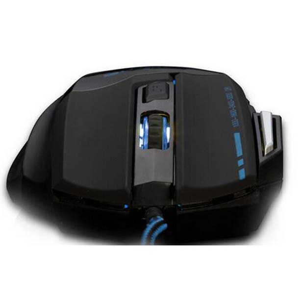 Multi-key fire 8 key seven-color breathing light wired optical game mouse 